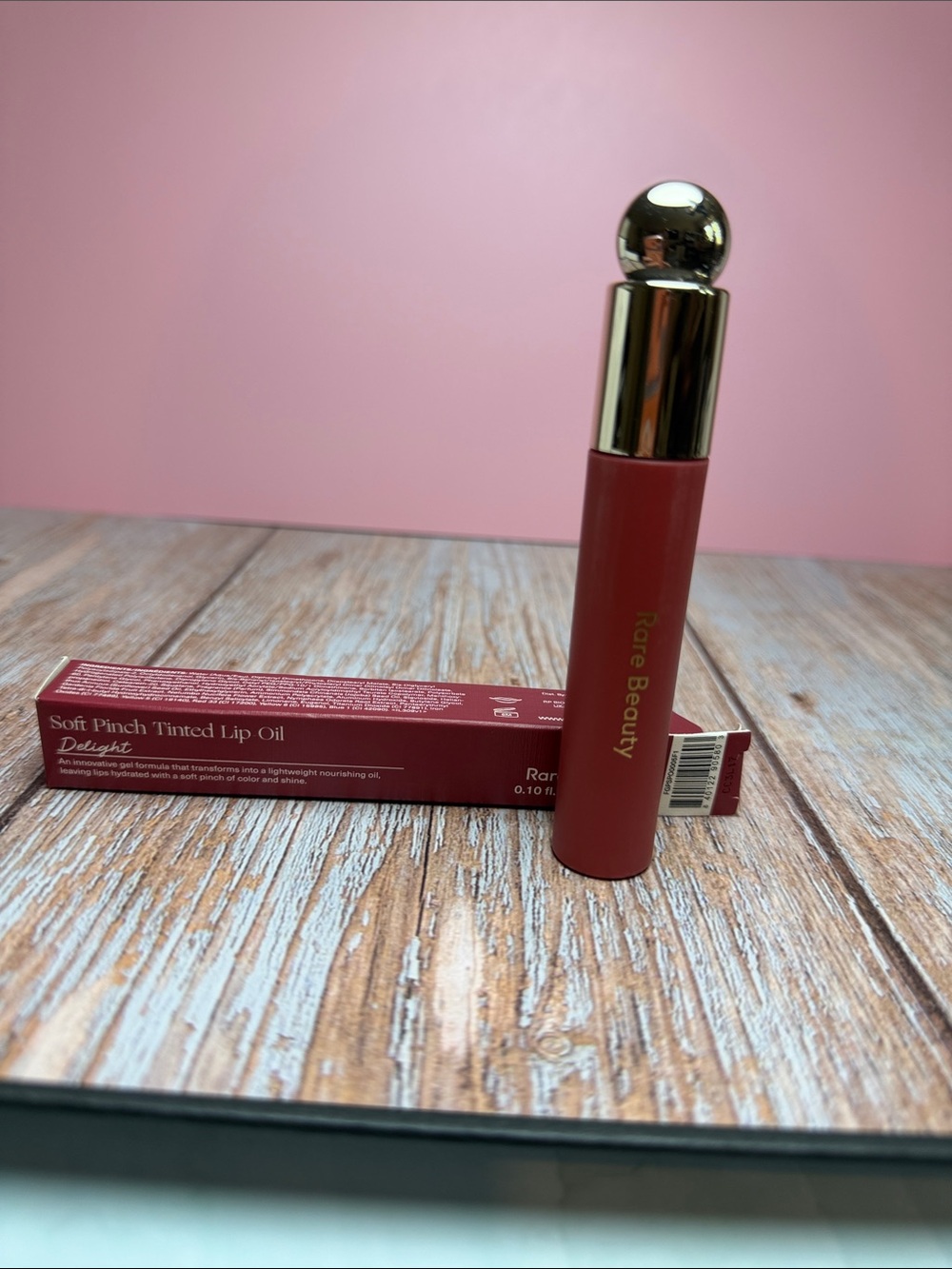 Rare Beauty Soft Pinch Tinted Lip Oil — in Delight Deep Berry Red